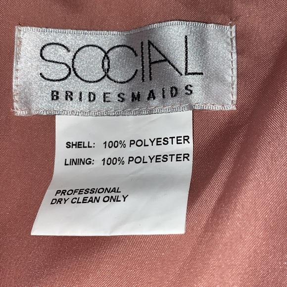 NWOT Social Bridesmaids 8188 Ruffle Sleeve V-neck - Picture 11 of 12